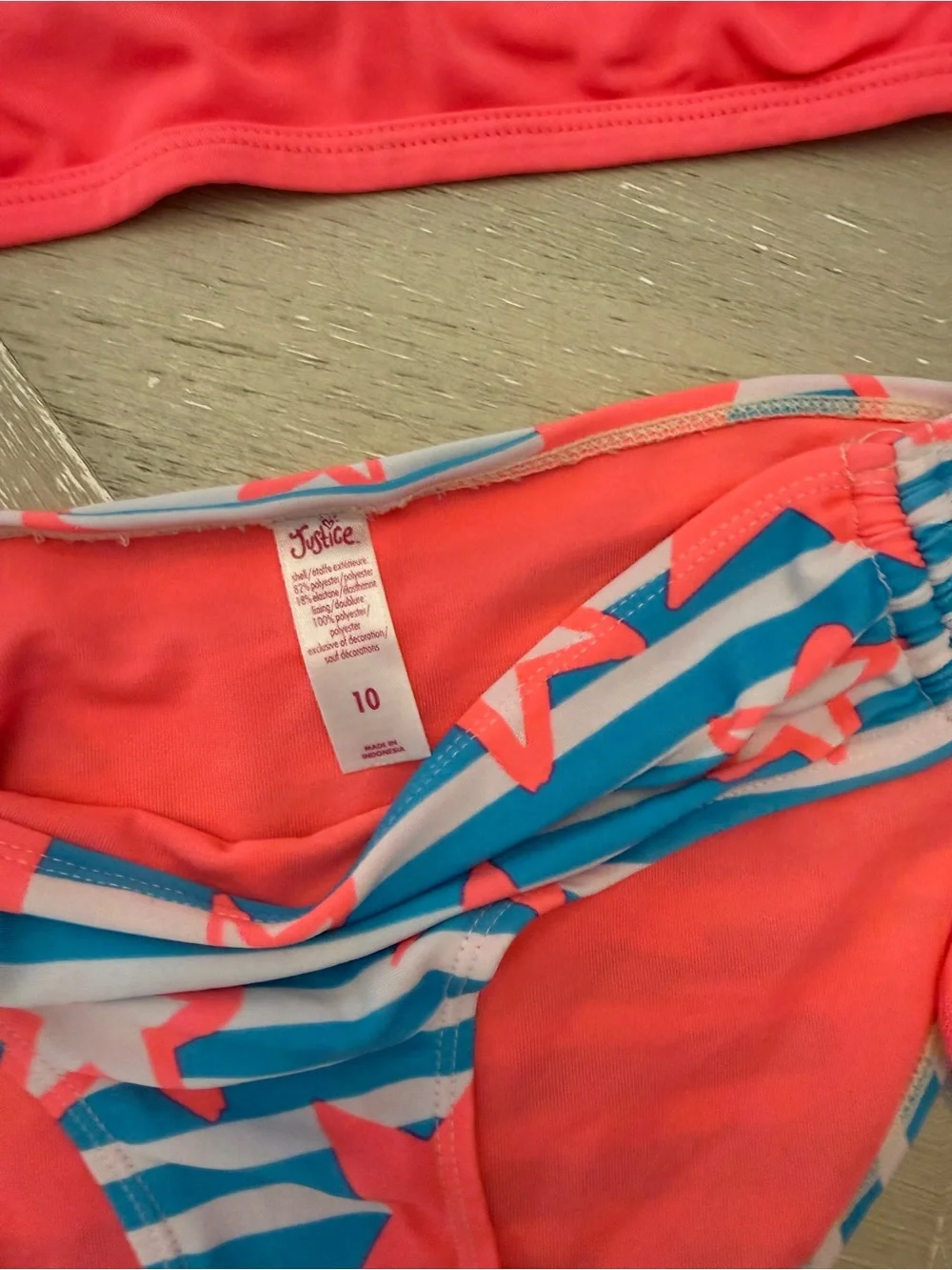 Justice & Wonder Nation Bikini Swimsuits Girls 10 and 10/12